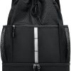 Amazon:$9.99 ($24.98)Drawstring Gym Bag for Men/Women - Mesh Beach Swim Bags Sports Backpack with Wet Pocket&Shoe Compartment, Lightweight (Black)