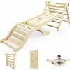 Amazon:$63.99 ($149.99)Beech Pikler Triangle Set Climber 5 in 1, Toddler Climbing Toys Indoor Folding with 41in Ramp & 43in Arch & Mat for Montessori Play Gym for Toddlers and Kids 1-7