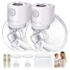 Amazon:$89.99 ($99.99)TSRETE Breast Pump, Double Wearable Breast Pump, Electric Hands-Free Breast Pumps with 2 Modes, 9 Levels, LCD Display, Memory Function Rechargeable Double Milk Extractor-24mm Flange, White