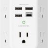 Amazon : $7.99 ($18.99)  Addtam USB Wall Charger Surge Protector 5 Outlet Extender with 4 USB Charging Ports (1 USB C Outlet) 3 Sided 1800J Power Strip Multi Plug Outlets Wall Adapter Spaced for Home Travel Office ETL Listed