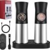 Amazon: $11.99 ($39.99) Electric Salt and Pepper Grinder Set, Gravity Automatic Salt & Pepper Mill Refillable
