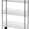 Amazon : $9.12 ($31.99)   Household Essentials Slim Storage Cart, 3 Shelf Storage Cart with Wheels, Perfect for Laundry Rooms, Bathrooms, Pantries, Kitchens and More