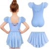 Amazon: $8.83 ($18.99) Girls Ballet Leotards with Removable High Low Skirt Toddler Ruffle Sleeve Hollow Back Dance Outfit