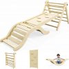 Amazon: $68.99 ($149.99) Beech Pikler Triangle Set Climber 5 in 1, Toddler Climbing Toys Indoor Folding w/ 41in Ramp & 43in Arch