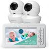 Amazon : $149.99 ($179.99) Babysense 5'' HD Split-Screen Baby Monitor, Video Baby Monitor with 2 Cameras and Audio, Night Light, 960ft Range, Two-Way Audio, 4X Zoom, Night Vision, 4000mAh Battery