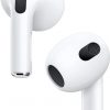 Amazon : $119.99 ($169.00)  Apple AirPods (3rd Generation) Wireless Ear Buds, Bluetooth Headphones, Personalized Spatial Audio, Sweat and Water Resistant, Lightning Charging Case Included, Up to 30 Hours of Battery Life