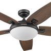 Amazon : $105.39 ($124.00)  Honeywell Ceiling Fans Carmel, 48 Inch Contemporary Indoor LED Ceiling Fan with Light, Remote Control, Dual Mounting Options, Dual Finish Blades, Reversible Motor - 50197-01 (Bronze)