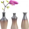 Amazon: $9.99 ($12.99) Set of 3 Small Ceramic Brown Vase, Cute Rustic Vases for Centerpieces