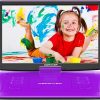 Amazon:$47.99 ($119.99)DBPOWER 17.9'' Portable DVD Player with 15.6'' Large HD Swivel Screen, 6 Hour Rechargeable Battery, Support DVD/CD/USB/SD Card and Others Multiple Disc Formats, Sync TV, High Volume Speaker, Purple