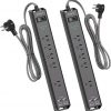 Amazon : $24.99 ($39.99) 10Ft Surge Protector Power Strip - Extension Cord with Multiple Outlets, 5 Widely Outlets 4 USB Ports, Wall Mount, Flat Plug, Desk Charging Station for Home Office College Dorm Room Essentials