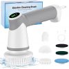 Amazon : $9.99 ($29.00) Electric spin scrubber,electric Spin Cleaning Brush IPX7 Waterproof with 6 Replaceable Brush Heads Dual Speed Led Display,Cordless Power Spin Scrubber for Bathroom/Floor/Tile/Tub/Kitchen/Stove/Car
