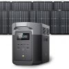 Amazon : $1899.00 ($3199.00)  EF ECOFLOW Solar Generator DELTA 2 Max 2048Wh with 2x220W Solar Panel, LFP Battery Portable Power Station, Up to 3400W AC Output, AC + Solar Fast Dual Charging Full Charge in 1 Hr For Camping RV
