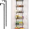 Amazon : $39.19 ($48.99) Over the Door Pantry Organizer - 6-Tier Mesh Basket Hanging & Wall Mounted Pantry Door Organizer, Over the Door Spice Rack with Adjustable Hooks for Kitchen, Bathroom, Bedroom, Storage Room (Black)