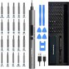 Amazon : $29.99 ($59.99) 3.7V Mini Electric Screwdriver,65-in-1 Precision Screwdriver Set with 54 Magnetic Bits,USB-C Rechargeable Repair Tool Kit for Repairing Watch Glasses Phone Camera Laptop