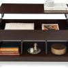 Amazon : $79.99 ($149.99)  Best Choice Products Lift Top Coffee Table Hidden Storage Coffee Table, Wooden Dining Coffee Table, Accent Table Furniture for Living Room, Display Shelves - Espresso