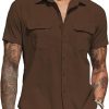 Amazon: $7.69 ($21.99) Men’s Cotton Linen Short Sleeve Shirts Casual Button Down Shirt Beach Summer Tops