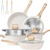 Amazon: $55.89 ($129.99) Pots and Pans Set Non Stick, 12 Pcs Kitchen Cookware Sets Induction Cookware Granite