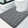 Amazon:  $4.54 ($12.99) Memory Foam Toilet Rugs U-Shaped 24×20, Ultra Soft and Absorbent Bathroom Rugs