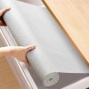 Amazon : $3.59 ($14.99)  Moriah Shelf Liner for Kitchen Cabinets, Non Adheasive Drawer Liner Non Slip Waterproof Shelf Paper for Bathroom Dresser Shelve Strong Grip Thickened Drawer Protector Liner(White,12' x 10'')