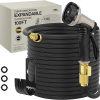 Amazon : $53.99 ($59.99)  Lefree Garden Hose 100ft, Expandable Garden Hose Leak-Proof with 40 Layers of Innovative Nano Rubber,2024 Version/New Patented, Lightweight, No-Kink Flexible Water Hose (Black)
