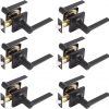Amazon: $53.00 ($106.00) 1080CT Door Lock Lever Handle for Entrance (Entry, Matte Black, Six per box)