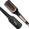 Amazon : $29.99 ($133.99) Nicebay Hair Straightener Brush, Negative Ion Hair Straightening Brush for Women, Anti-Scald & Auto-Off Feature, Fast Heating & 6 Temp Settings