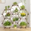 Amazon:  $22.99 ($45.99) Hexagonal Plant Stand Indoor Plant Stand for Multiple Plants Outdoor Large Wooden Plant Shelf