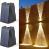 Amazon: $17.99 ($29.99) Solar Outdoor Wall Lights Up and Down,Outdoor Lamp Solar Wall Sconces Lights, (Warm White, 2 Pack)