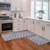 Amazon : $14.99 ($35.99)  KMAT Kitchen Mat [2 PCS] Cushioned Anti-Fatigue Kitchen Rug, Waterproof Non-Slip Kitchen Mats and Rugs Heavy Duty PVC Ergonomic Comfort Foam Rug for Kitchen, Floor Home, Office, Sink, Laundry,Grey