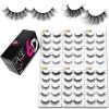Amazon : $7.49 ($14.98)  Eliace Lashes 30 Pairs | Luxury 6D Mink Eyelashes Wholesale Bulk 10 Styles Mixed - Professional Makeup Fake Eyelashes Cat Eyes & Full Fluffy False Eyelashes Natural Mink Strip Lashes Pack