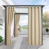 Amazon : $9.95 ($26.85)  RYB HOME Outdoor Curtains for Patio - Blackout Waterproof Outside Curtains for Porch Pavilion Gazebo Weatherproof Wind Resistant, 1 Panel, 52 inches Wide x 84 inches Long, Biscotti Beige
