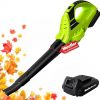Amazon:$49.96 ($99.99)Mueller UltraStorm Cordless Leaf Blower, 140 MPH 20 V Powerful Motor, Electric Leaf Blower for Lawn Care, Battery Powered Leaf Blower for Snow Blowing High Capacity Battery & Charger Green