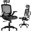 Amazon : $ 209.50 ($269.50) GABRYLLY Ergonomic Mesh Office Chair, High Back Desk Chair - Adjustable Headrest with Flip-Up Arms, Tilt Function, Lumbar Support and PU Wheels, Swivel Computer Task Chair