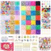 Amazon : $6.49 ($12.99)  OCARDI 7500+Pcs Clay Beads Bracelet Making Kit - 28 Colors Polymer Heishi Beads Kit for Bracelet Making with Gift Pack - Jewelry Making Kit - Friendship Bracelet Kit Crafts for Girls 10-12