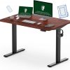 Amazon:$215.99 ($299.99)FLEXISPOT EN1 Electric Stand Up Desk 48 x 30 Inches Whole-Piece Desk Board Ergonomic Memory Controller Standing Height Adjustable Desk (Black Frame + 48'' MahoganyTop, 2 Packages)