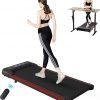 Amazon:$99.47 ($187.68)COMHOMA Walking Pad Treadmill,Under Desk Treadmill for Home Office, Portable Treadmill with Remote Control LED Display, Jogging Machine with 300 lb Weight Capacity