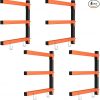 Amazon :$21.99 ($48.99)SPACEKEEPER Wood Organizer and Lumber Storage Rack with 3-Level, Wall Mount Wood Racks Lumber Rack Indoor Wall Shelving, Orange, 4 Pack