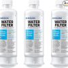 Amazon:$78.50 ($129.99)SAMSUNG Genuine Filters for Refrigerator Water and Ice, Carbon Block Filtration for Clean, Clear Drinking Water, HAF-QIN-3P, (Pack of 3)
