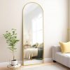 Amazon:$45.48 ($69.98)Fabuday Arched Full Length Mirror with Stand - 64''x21'' Gold Mirrors Floor Length for Bedroom, Living Room, Large Arch Body Mirror Standing, Full Sized Framed, Leaning, Hanging and Wall Mounted