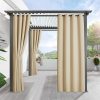 Amazon:$9.95 ($26.85)RYB HOME Outdoor Curtains for Patio - Blackout Waterproof Outside Curtains for Porch Pavilion Gazebo Weatherproof Wind Resistant, 1 Panel, 52 inches Wide x 84 inches Long, Biscotti Beige
