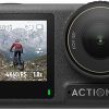 Amazon :$269.00 ($299.00)DJI Osmo Action 4 Standard Combo, Waterproof Action Camera 4K/120 fps with 1/1.3'' Sensor, Stunning Low-Light Imaging, Long-Lasting 160 Mins, Stabilization, Dual Touchscreens, for Travel, Sports