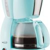Amazon:$15.49 ($19.99)Brentwood TS-213BL 4 Cup Coffee Maker, Blue
