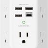 Amazon:$7.99 ($18.99)Addtam USB Wall Charger Surge Protector 5 Outlet Extender with 4 USB Charging Ports (1 USB C Outlet) 3 Sided 1800J Power Strip Multi Plug Outlets Wall Adapter Spaced for Home Travel Office ETL Listed