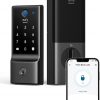 Amazon:$97.99 ($149.99)eufy Security Smart Lock C220, Fingerprint Keyless Entry Door Lock, Built-in Wi-Fi, App Remote Control, Front Door Smart Lock Deadbolt, 8Months Battery, Reliable Power, IP53 Waterproof, BHMA Grade 3