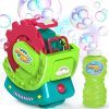 Amazon:$9.79 ($27.90)Bubble Machine for Toddlers Kids, Bubble Blower with 8oz Bubble Solution, Make Extra Large Bubbles & Bubbles in Bubble, Bubble Maker Toy for Indoor Outdoor Birthday Party