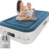 Amazo:$47.99 ($109.99)Twin Air Mattress with Built-in Pump,Fast & Easy Inflation/Deflation Inflatable Mattress, Foldable Blow Up Mattress with Storage Bag, Inflatable Bed for Home, Camping & Guests
