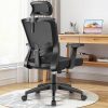 Amazon :$89.99 ($179.99)Office Chair Ergonomic Desk Chair High Back Computer Chair Swivel Mesh Task Chair with Adjustable Lumbar Support Armrests Headrest Black