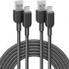 Amazon :$11.99 ($16.99)Anker Type C USB C Cable, [2 Pack, 10ft] 310 USB A to USB C Charger Cable, USB 2.0 Nylon Charging Cord Fast Charging for Samsung Galaxy Note 10 Note 9/S10+ S10, LG V30 (Black)