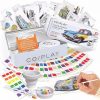 Amazon:$10.79 ($29.99)648 Color Blocks Watercolor Paint Set, 52-Bookmarks, 3 Brushes, Silicone Cup, Travel & Adventure coloring Books, for All Ages, Travel-Friendly, Easy to Use,No mess, All In One Art Supplies