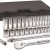 Amazon :$98.60 ($117.28)GEARWRENCH 33 Pc. 1/2'' Drive 12 Pt. Mechanics Tool Set, Standard & Deep, SAE - 80714D